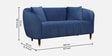 Faro 2 Seater Sofa In Royal Blue Colour