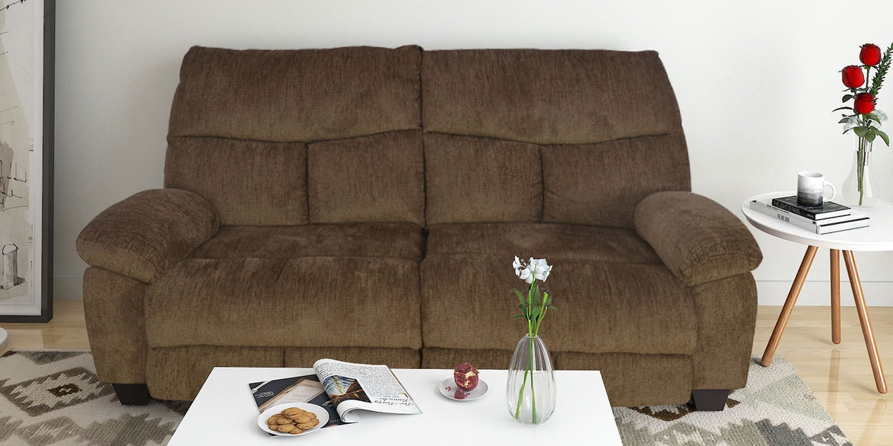 Buy Fawn 3 Seater Sofa in Brown colour at 58 OFF by home Pepperfry