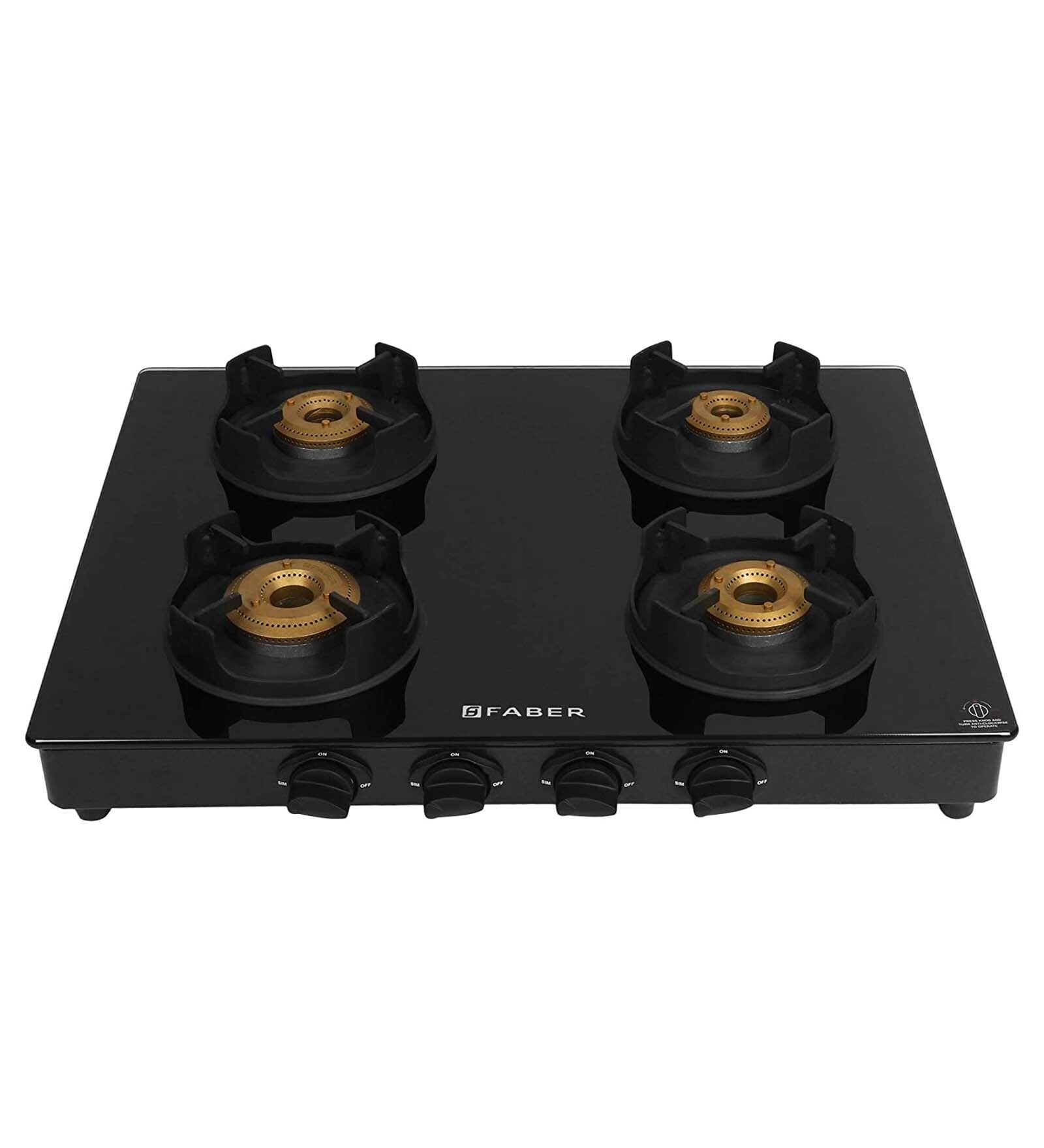 Buy FABER 4 Burner Hob Cooktop ONYX 4BB BK CI at 25 OFF by Faber