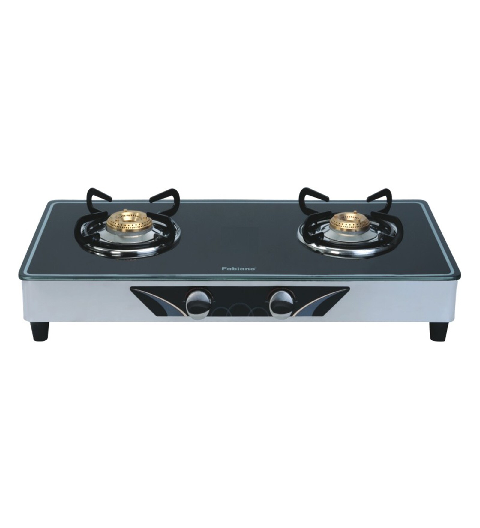 Buy Fabiano Toughened Glass 2 Burners AutoIgnition Gas Stove Online