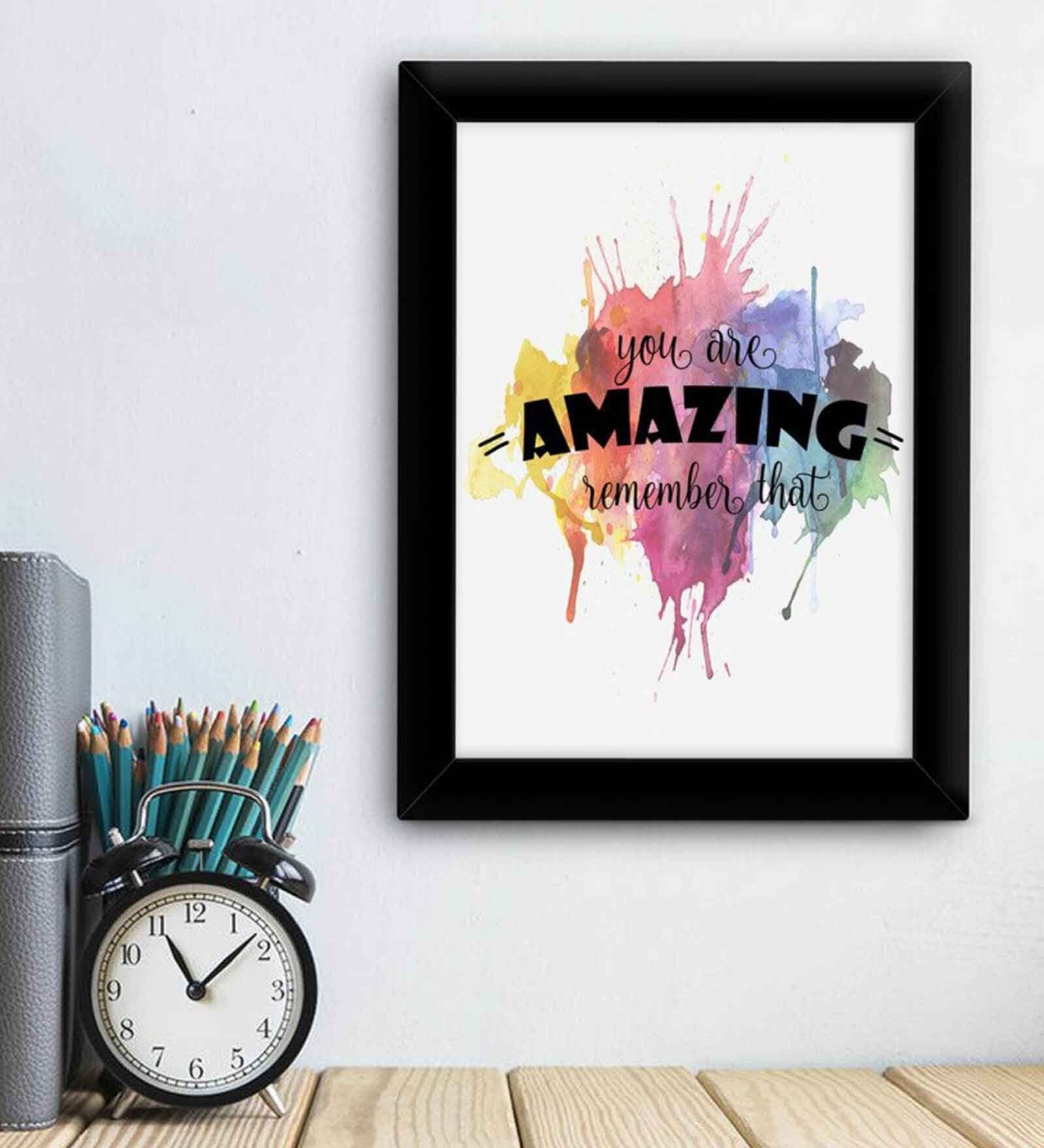 Buy Fabric Inspirational Quote Frame Art Print By Tied Ribbons at 38 OFF by Tied Ribbons