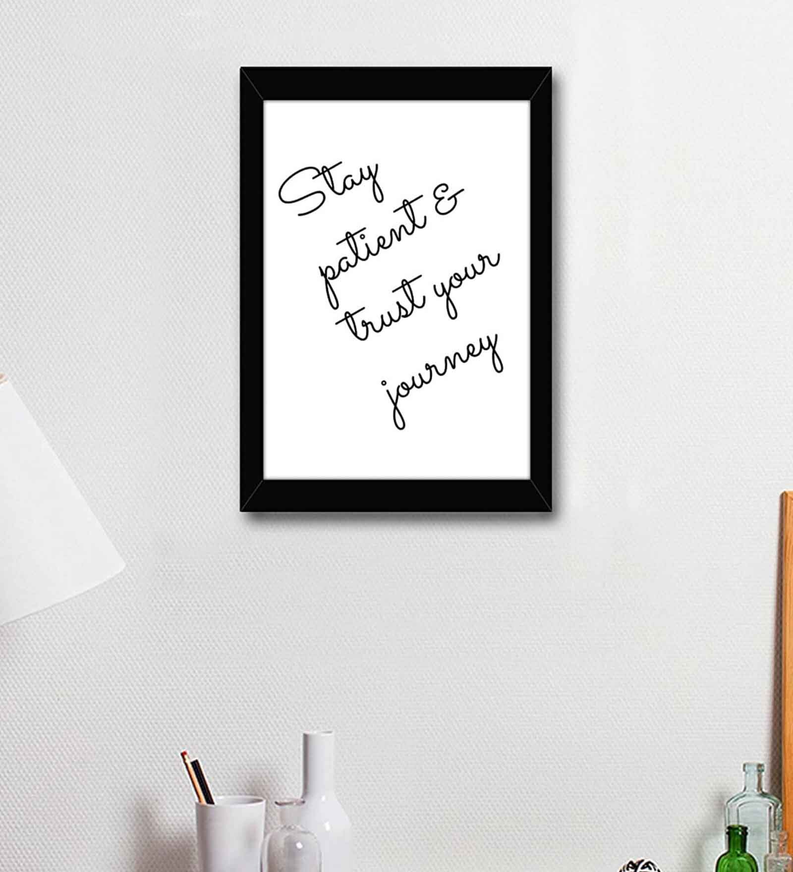 Buy Fabric Inspirational Quote Frame Art Print By Tied Ribbons at 38 OFF by Tied Ribbons