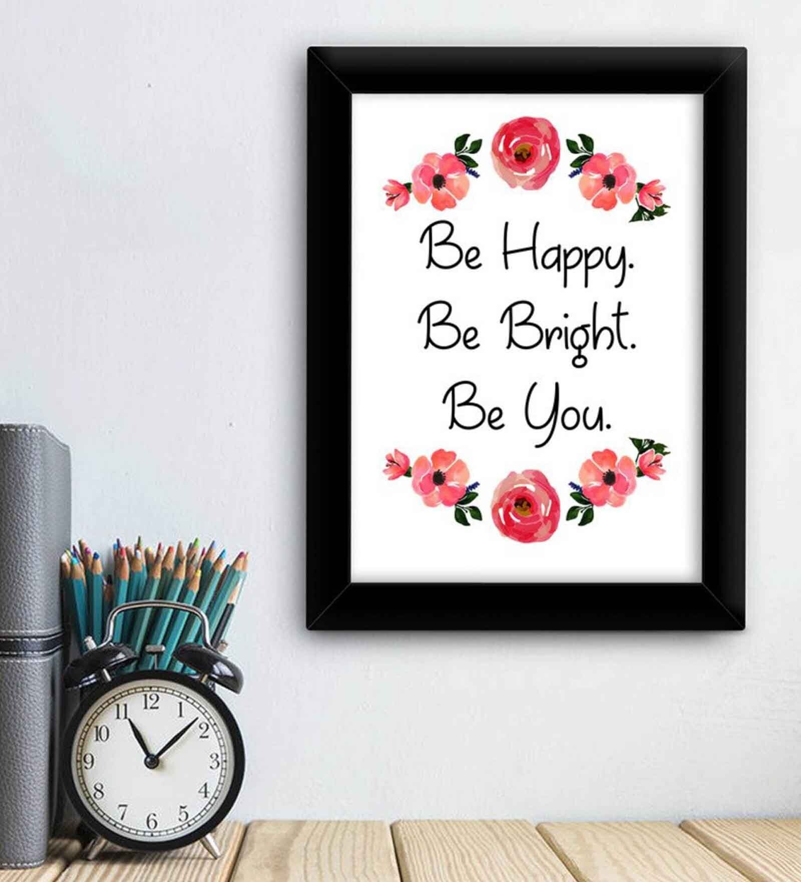 Buy Fabric Inspirational Quote Frame Art Print By Tied Ribbons at 38 OFF by Tied Ribbons