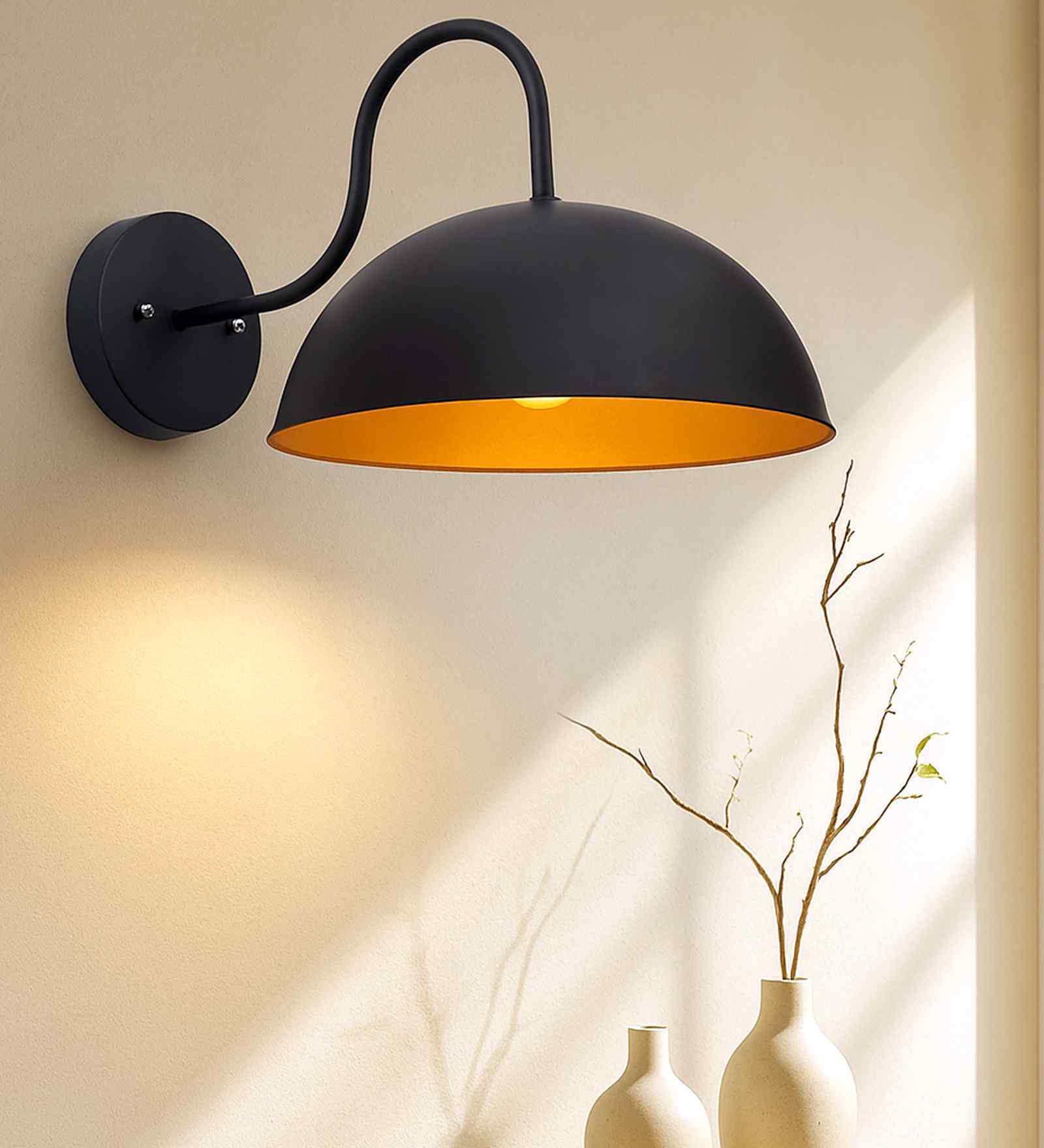 Fabricio Black Metal Wall Sconces