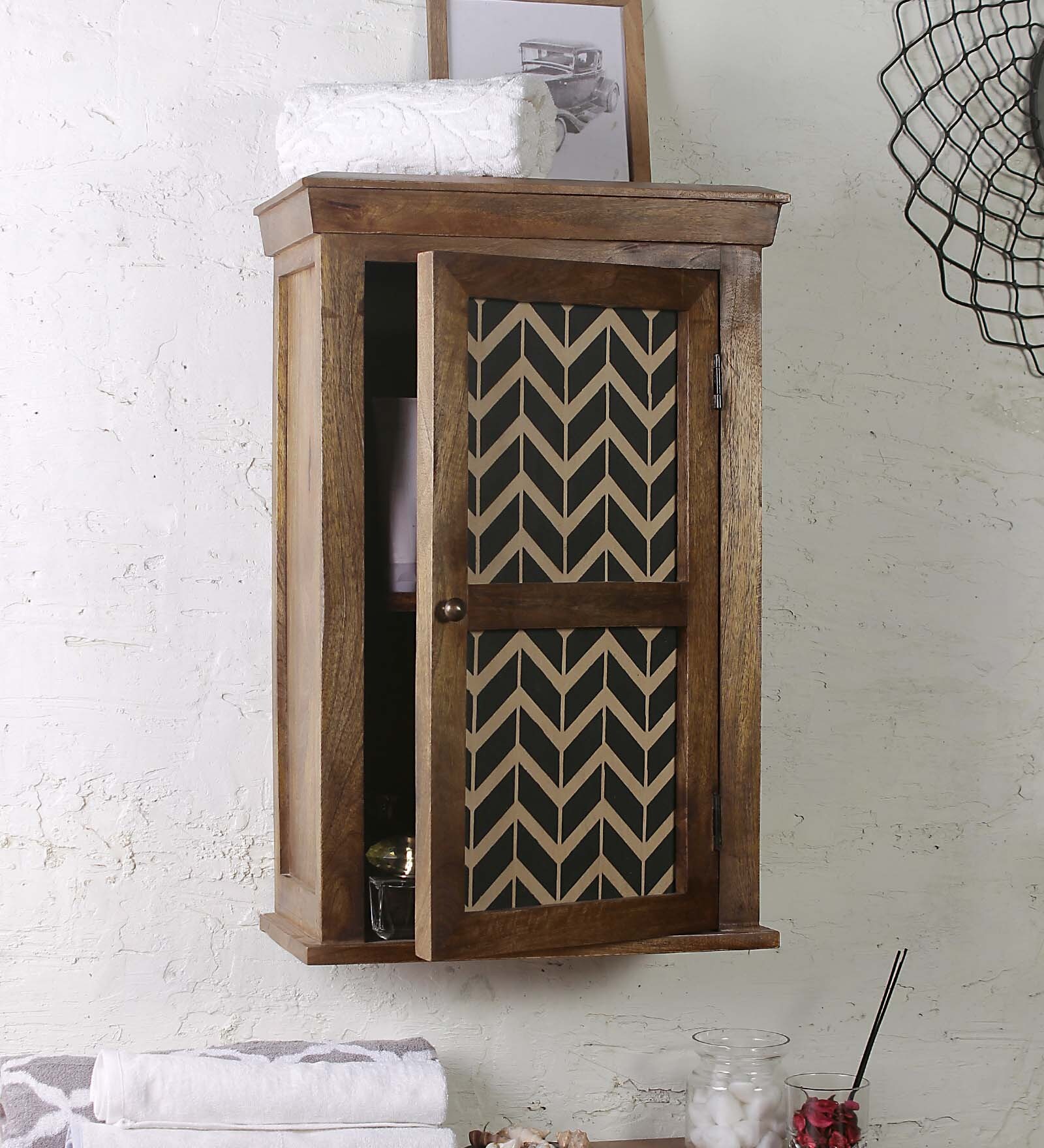 Buy Mango Wood Brown 2 Compartment Bathroom by Fabuliv at 50