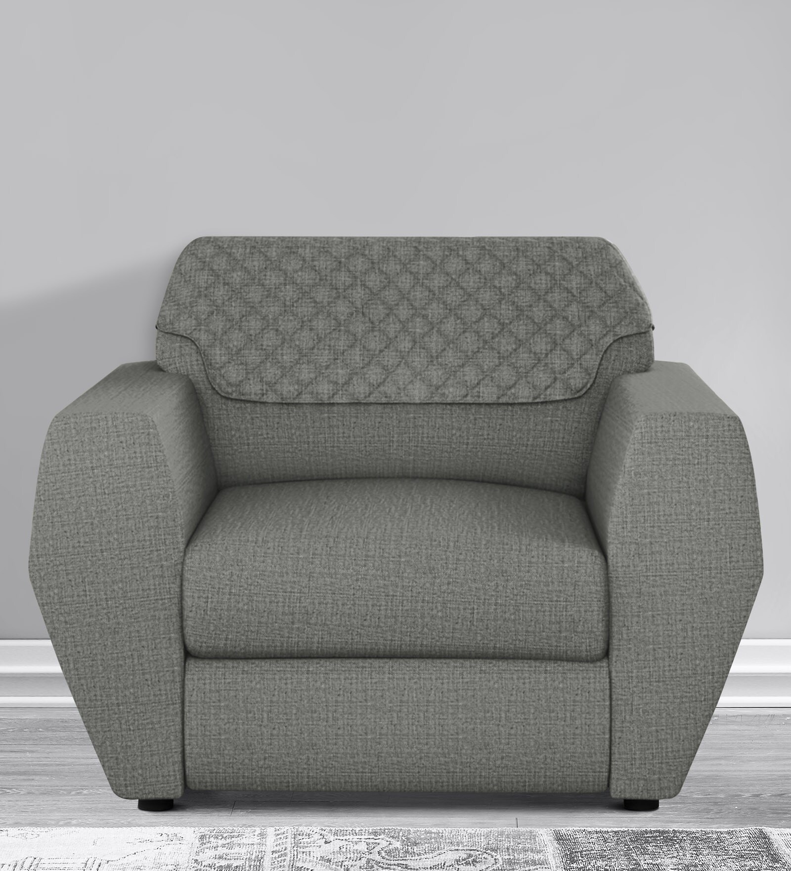 Facet 1 Seater Sofa in Cool Grey Colour