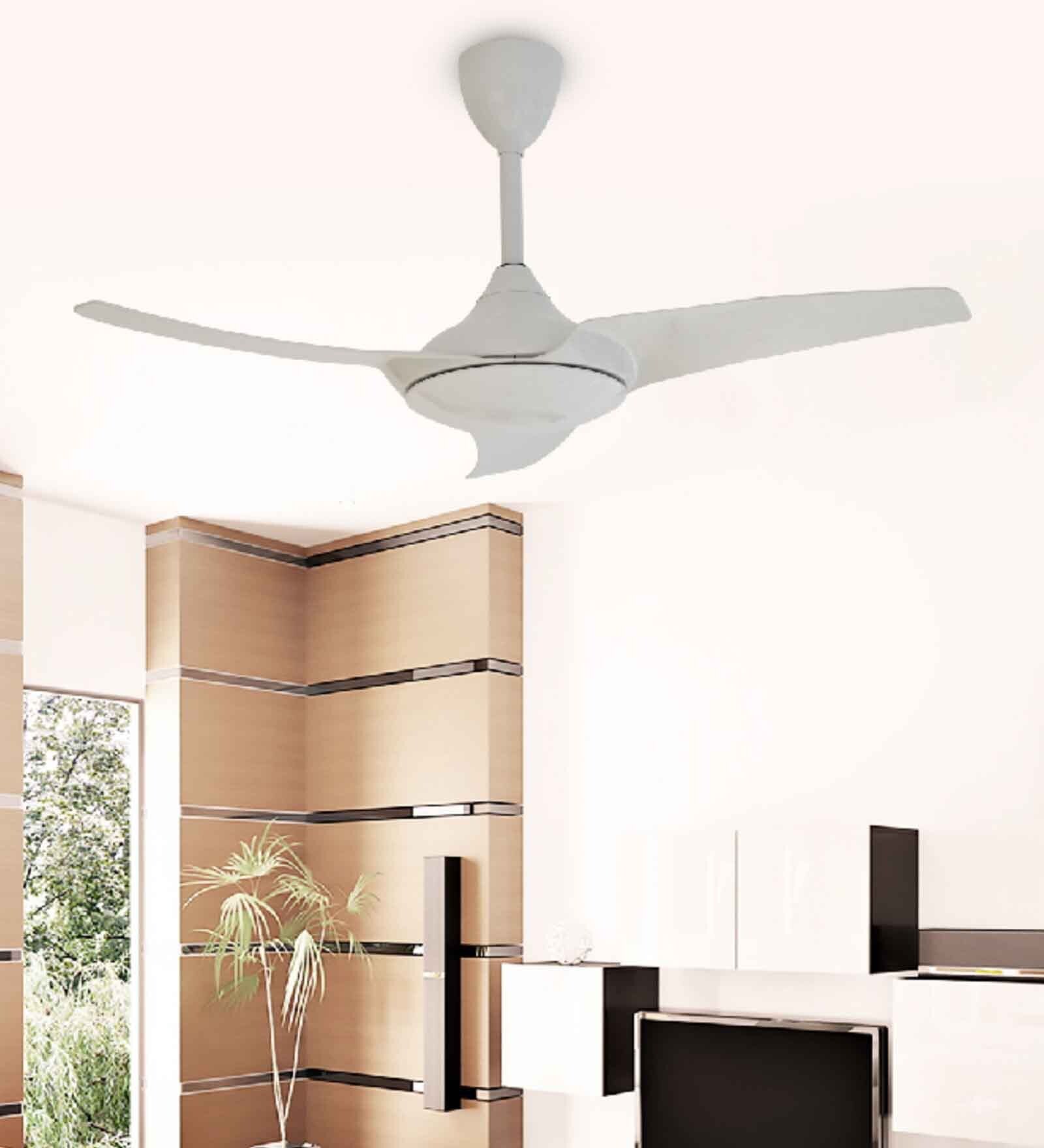 Fanzart Alpha 42" Ceiling Fan with 3 x ABS Blades & Optional Remote Control Integration (White)