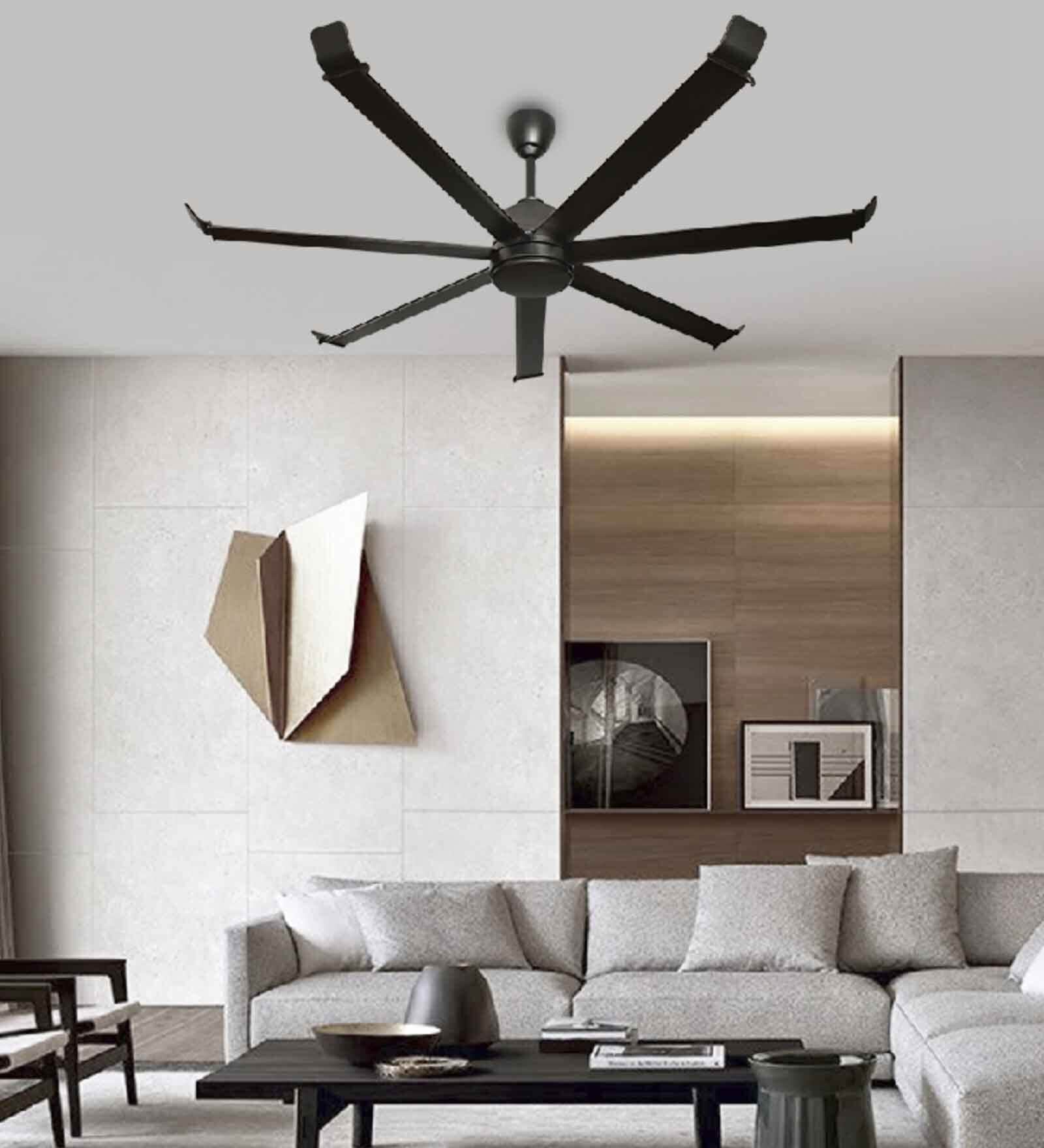 Fanzart Grand Master 80" Ceiling Fan HVLS Fan With 7 x Blades BLDC Motor & Remote Control (Matte Black) Fanzart Grand Master 80" Ceiling Fan HVLS Fan With 7 x Blades BLDC Motor & Remote Control (Matte Black)
