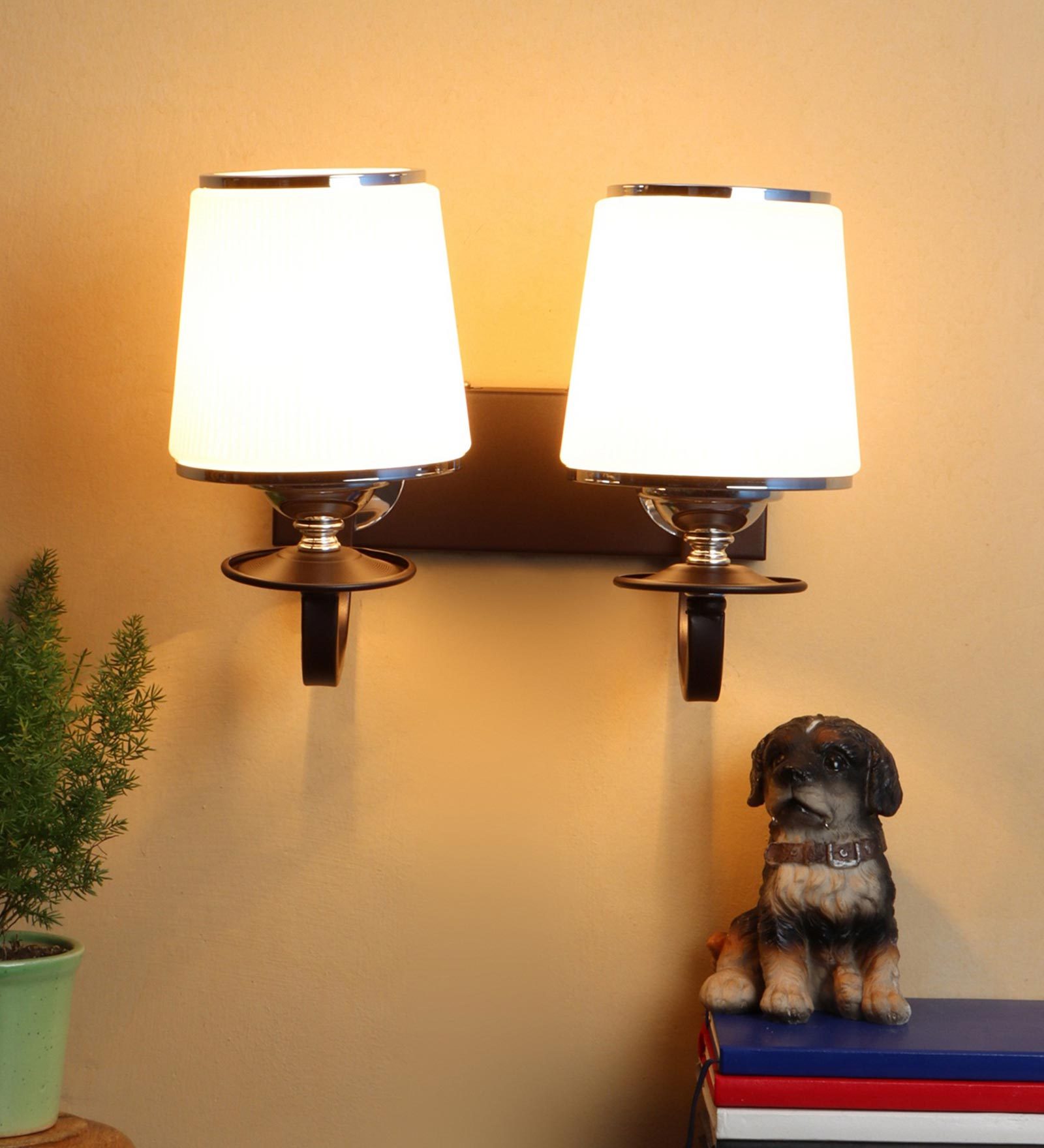 Faris Wooden Novelty Wall Light (Brown)