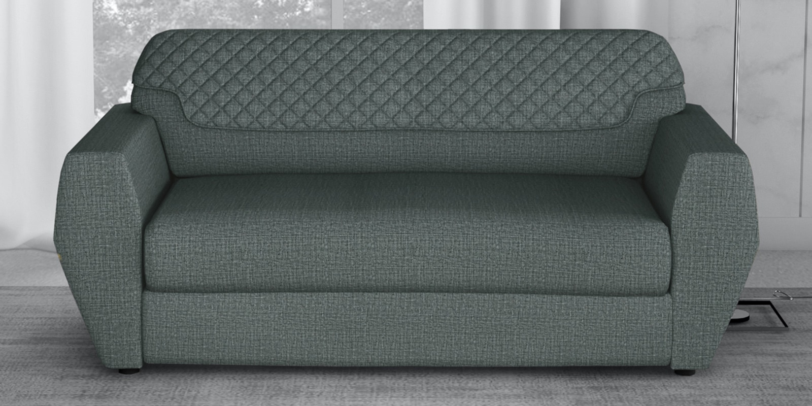 Facet 3 Seater Sofa in Steel Grey Colour