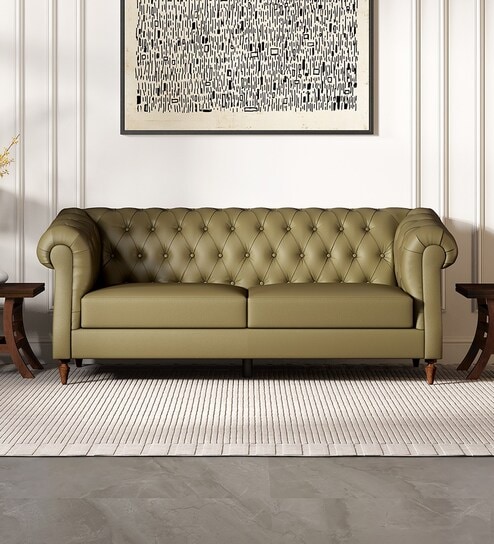 Fairmont 3 Seater Sofa In Green Finish