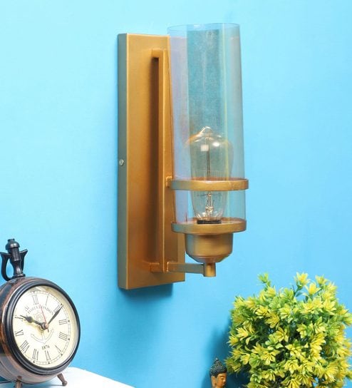 Faris Gold Metal Wall Light