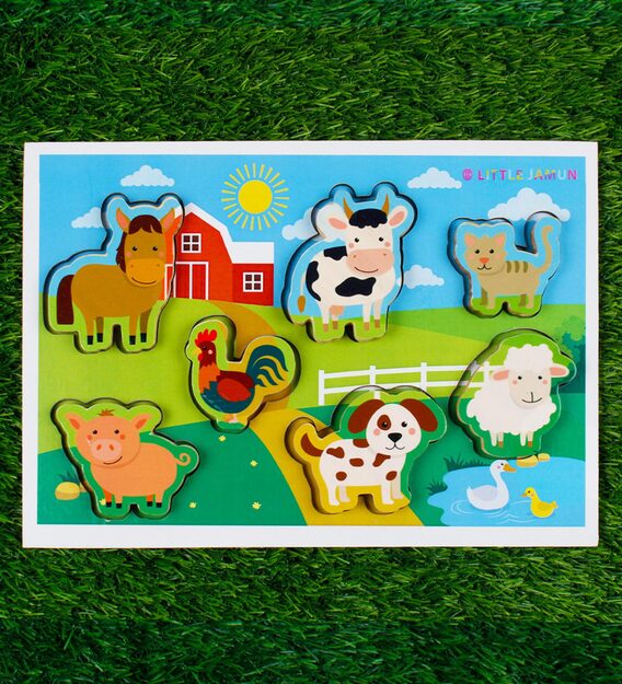 Buy Farm Animals 3 In 1 Chunky Puzzles By Little Jamun Online Fun And Learn Play And Gear Kids Furniture Pepperfry Product