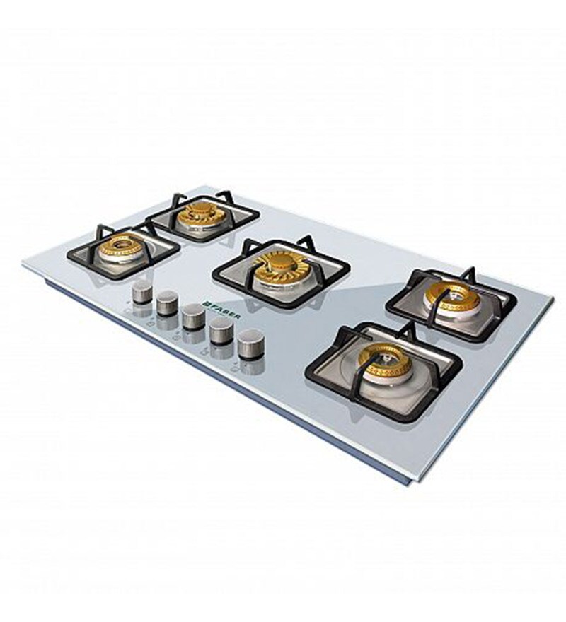 Buy Faber Brass and Stainless Steel 5burner Hob (Model HGG 905CRSBR