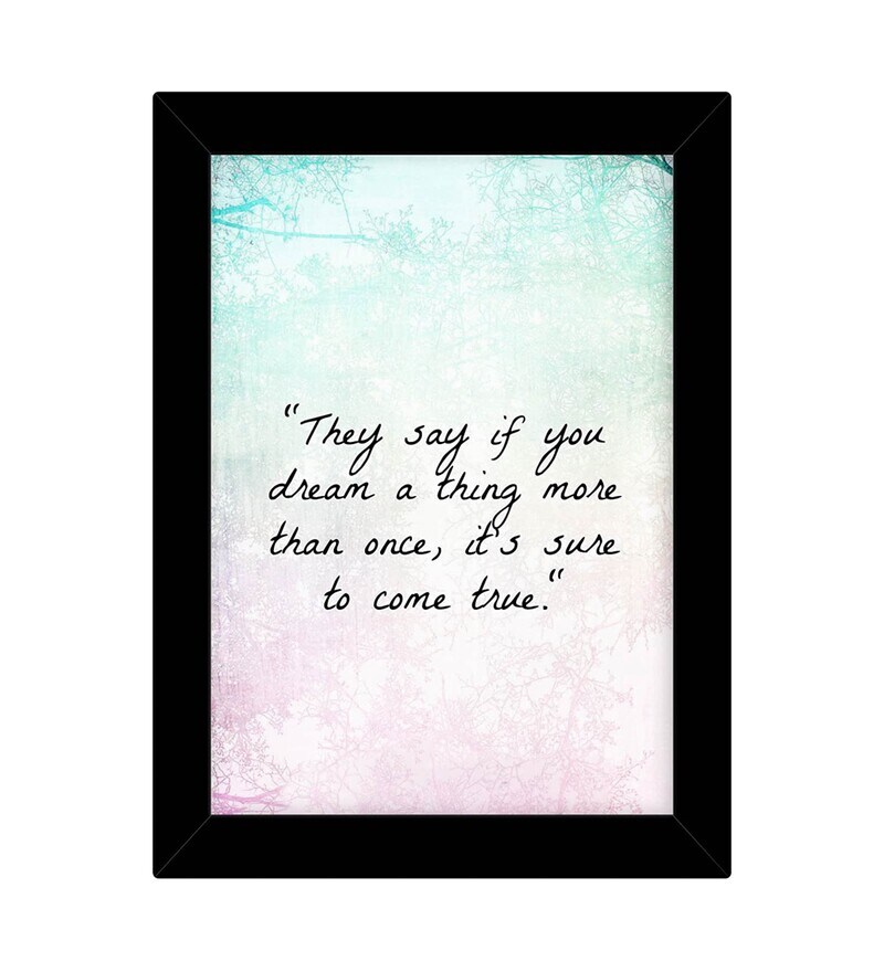 Buy Fabric Inspirational Quote Frame Art Print By Tied Ribbons Online Abstract Art Prints