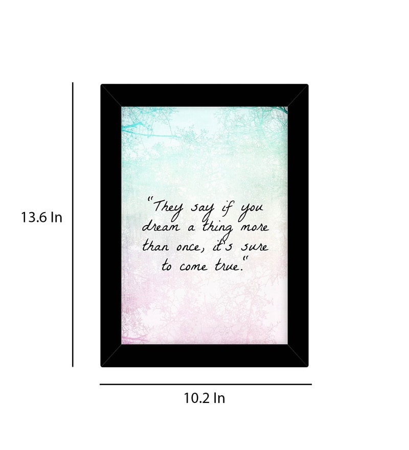 Buy Fabric Inspirational Quote Frame Art Print By Tied Ribbons Online Abstract Art Prints