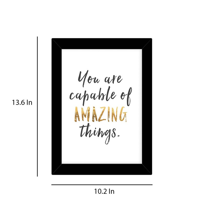 Buy Fabric Inspirational Quote Frame Art Print By Tied Ribbons Online Abstract Art Prints