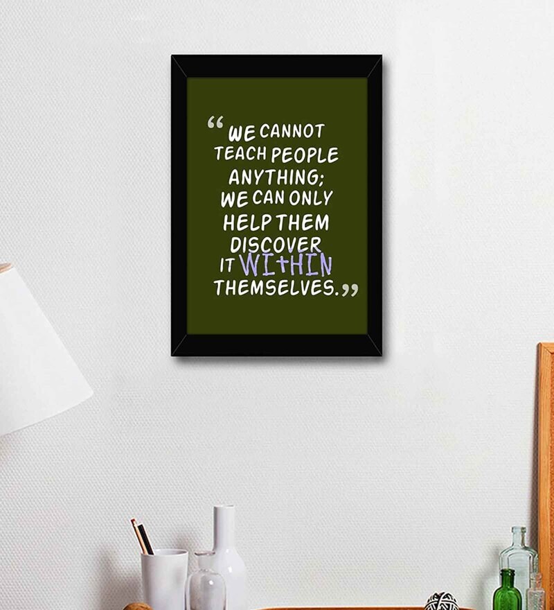 Buy Fabric Inspirational Quote Frame Art Print By Tied Ribbons Online Abstract Art Prints