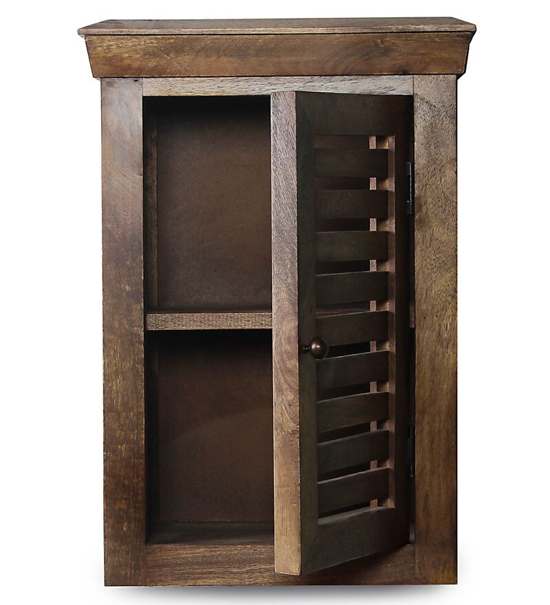 Buy Mango Wood Brown 2 Compartment Bathroom by Fabuliv Online