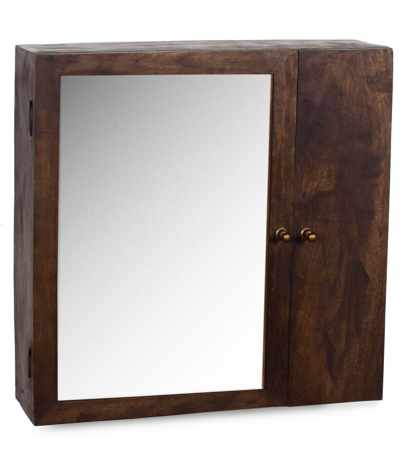 Buy Mango Wood Walnut Finish 6 Compartment Bathroom ...