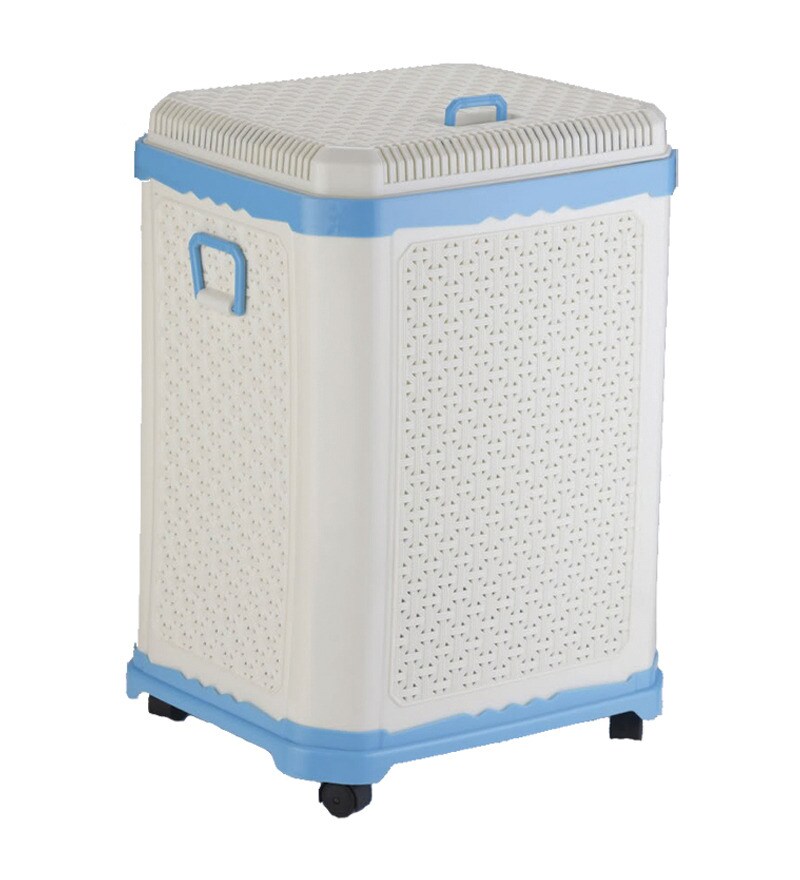Buy Primeway Fancy Box Small Foldable Laundry Basket On WheelsLight