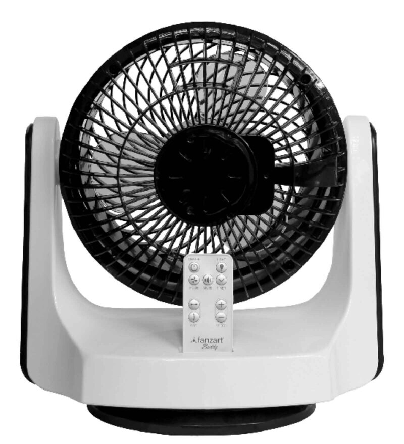 Buy Fanzart Buddy Table Fan with 3D oscillation & Remote Control (Black