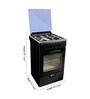Faber 4 Burner PB Ignition Cooking Range w 44L Oven & Gas Grill (FCR-44L-BK-4B-4F-Black)