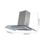 Faber 90 cm 1095 m3h Hood Chimney (Model No: Arco 3D T2S2 Ltw 90)