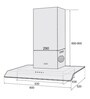 Faber 60 cm 1095 m3h Hood Chimney (Model No: Arco 60)