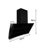 FABER Zenith 60cm 1350 m3/hr Auto Clean Angluar Hood (FL SC AC BK 60, Filterless Technology)