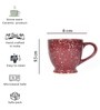 Dark Brown Ceramic 280 ml Handcrafted (Set of 6) Coffee Mug