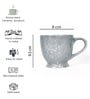 Grey Ceramic 280 ml Handcrafted (Set of 6) Coffee Mug