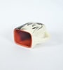 Red Abstract Ceramic 200 ml Handcrafted (Set of 6 ) Tea Cups