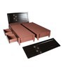 Fable King Size Bed with Storage in Dark Brown Colour
