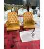 Fabric Armchair In Multicolor Colour in Melamine Polish