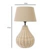 Fabric Bambo Table Lamp With Shade
