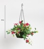 Fabric Bougainvillea Artificial Plant With Hanging Basket