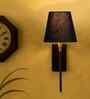 Fabric Conical Wall Lamp with Metal Wall Mount   Stylish Home Lighting-(BlacK)