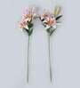 Fabric Exquisite Lily Artificial Flower Stem (Pink)