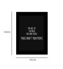 Fabric Inspirational Quote Frame Art Print