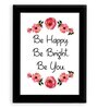 Fabric Inspirational Quote Frame Art Print