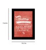 Fabric Inspirational Quote Frame Art Print