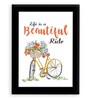 Noble Section Multicolour Fabric Framed Art Print