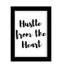 Fabric Inspirational Quote Frame Art Print