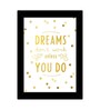 Fabric Inspirational Quote Frame Art Print