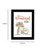 Noble Section Multicolour Fabric Framed Art Print