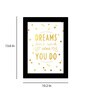 Fabric Inspirational Quote Frame Art Print
