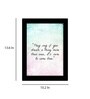 Fabric Inspirational Quote Frame Art Print