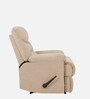 Cairo Fabric Manual Recliner 1 Seater In Beige Colour