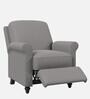 Stockholm Fabric Manual 1 Recliner Seater In Grey Colour